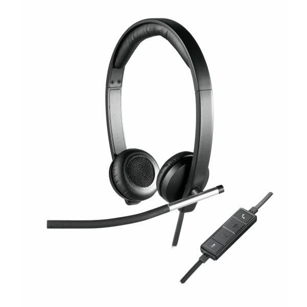 Logitech USB Headset Stereo H650e Wired Head-band Office/Call center Black, Silver