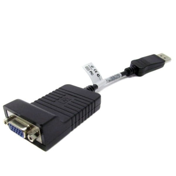 HP 753745-001 video cable adapter 0.2 m DisplayPort VGA Black