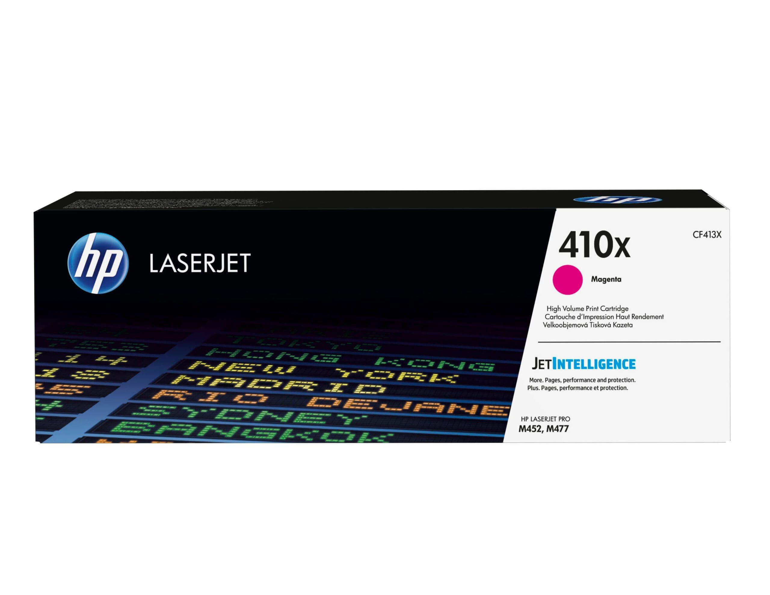HP 410X – High Yield – magenta – original – LaserJet – toner cartridge (CF413X) – for Color LaserJet Pro M452, MFP M377, MFP M477