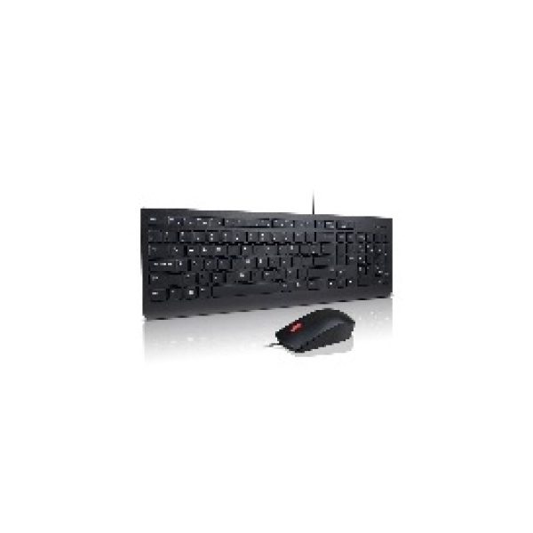 Lenovo 4X30L79921 keyboard USB QWERTY UK English Mouse included Black