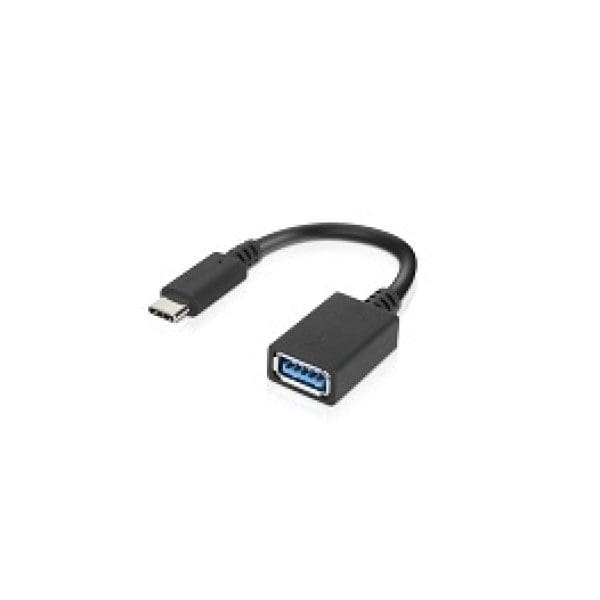 Lenovo LenovoUSB-CtoUSB-AAdapter USB cable 0.14 m USB 3.2 Gen 1 (3.1 Gen 1) USB C USB A Black