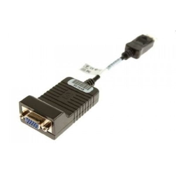 HP 603250-001 video cable adapter 0.2 m DisplayPort VGA (D-Sub) Black