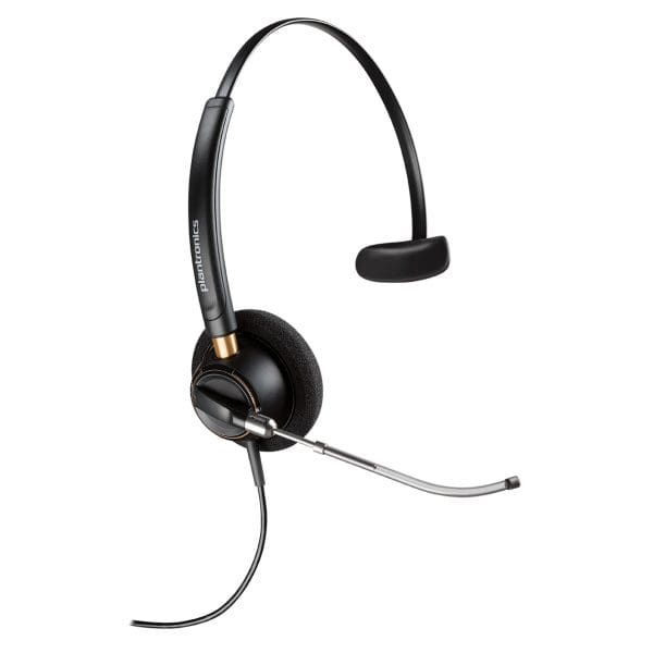 POLY EncorePro HW510V Headset Wired Head-band Office/Call center Black