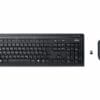 Fujitsu LX410 keyboard Mouse included RF Wireless QWERTY Nordic Black