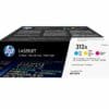 HP 312A Cyan Tri-Pack LaserJet Toner Cartridge