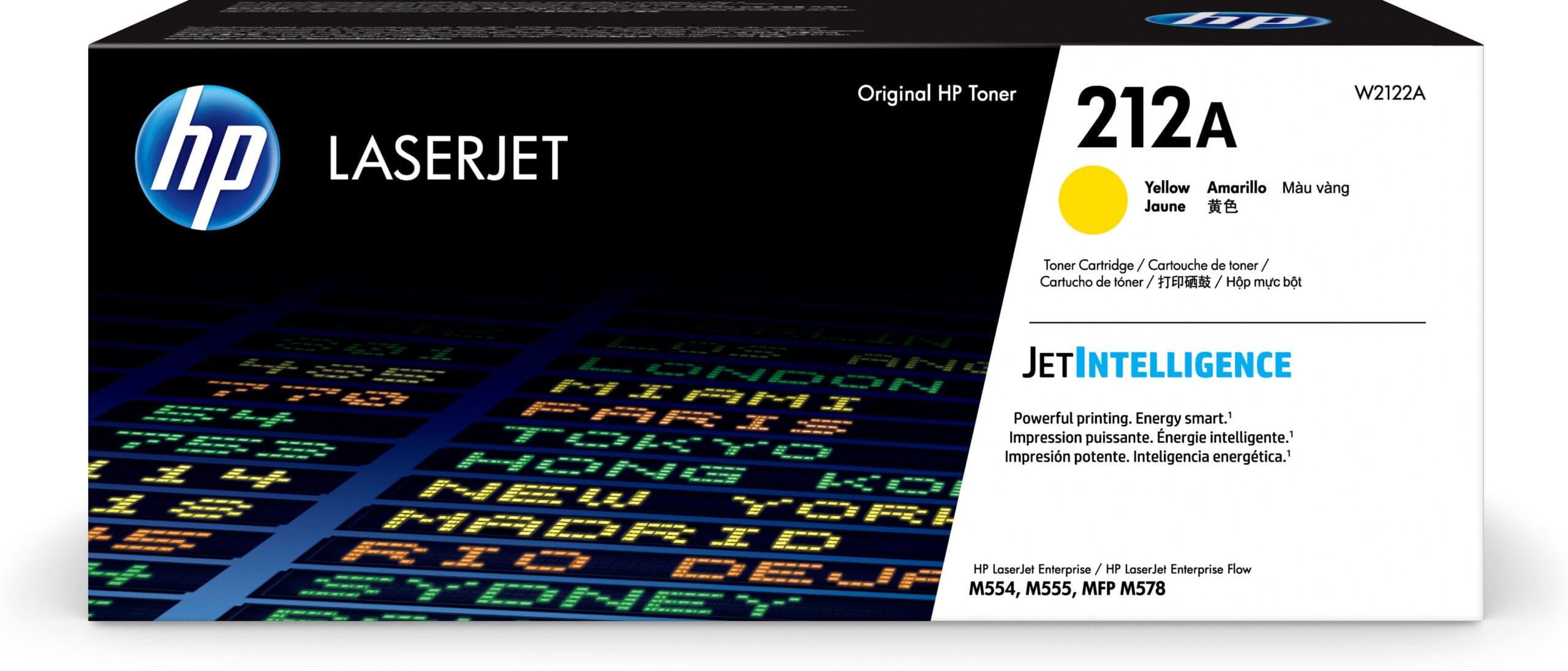 HP 212A – Yellow – original – LaserJet – toner cartridge (W2122A) – for Color LaserJet Enterprise MFP M578, LaserJet Enterprise Flow MFP M578