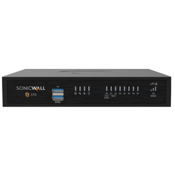 SonicWall TZ370 hardware firewall 3 Mbit/s