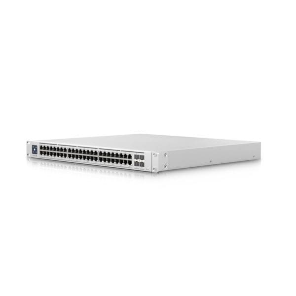 Ubiquiti Switch UniFi 48xRJ45 2,5G/4xSFP+ 10G Managed PoE+ 19″ Rack-Mountable, 1,3″ Touchscreen, 720W PoE+