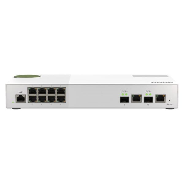 QNAP QSW-M2108-2C network switch Managed L2 2.5G Ethernet (100/1000/2500) Grey, White