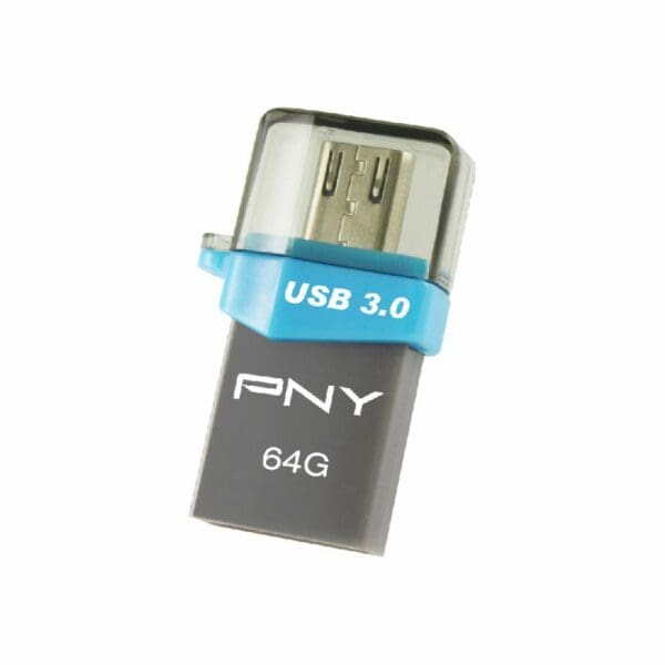 PNY OTG Duo-Link OU3 64GB USB flash drive USB Type-A / Micro-USB 3.2 Gen 1 (3.1 Gen 1) Black