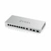 Zyxel XGS1010-12-ZZ0101F network switch Unmanaged Gigabit Ethernet (10/100/1000) Grey