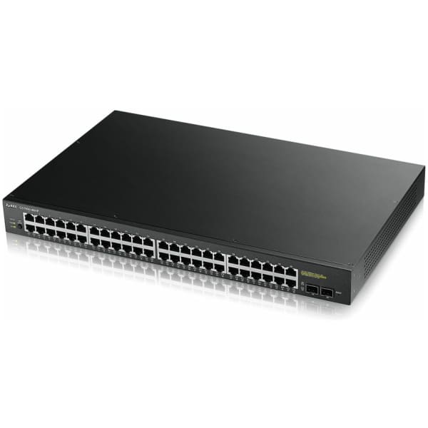 Zyxel GS1900-48HP Managed L2 Gigabit Ethernet (10/100/1000) Power over Ethernet (PoE) 1U Black