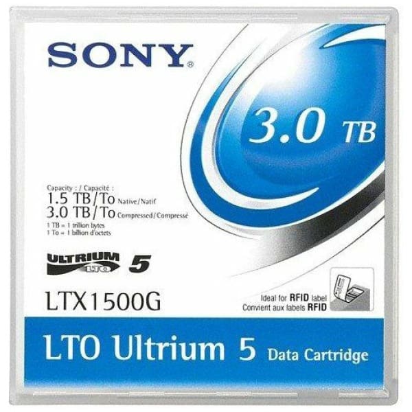 Sony LTX1500GN backup storage media Blank data tape 1500 GB LTO 1.27 cm