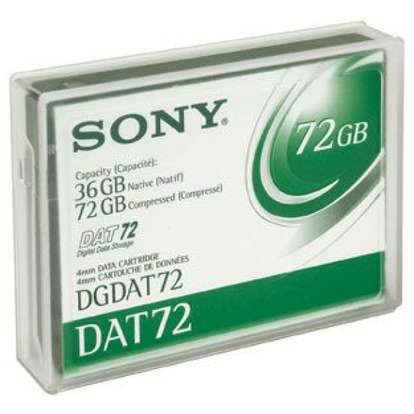 Sony DATA CARTRIDGE DAT72 36 72GB Blank data tape 3.8 mm