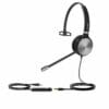 Yealink UH36 Mono Teams Headset Wired Head-band Office/Call center USB Type-A Black, Silver