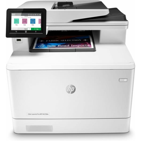 HP Color LaserJet Pro MFP M479fdn, Print, copy, scan, fax, email, Scan to email/PDF; Two-sided printing; 50-sheet uncurled ADF