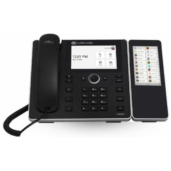 AudioCodes C455HD‑DBW IP phone Black 8 lines TFT Wi-Fi