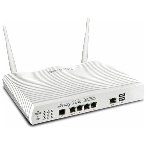 Draytek Vigor 2832n wireless router Gigabit Ethernet Single-band (2.4 GHz) White