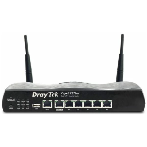 Draytek Vigor 2927Lac wireless router Gigabit Ethernet Dual-band (2.4 GHz / 5 GHz) 4G Black