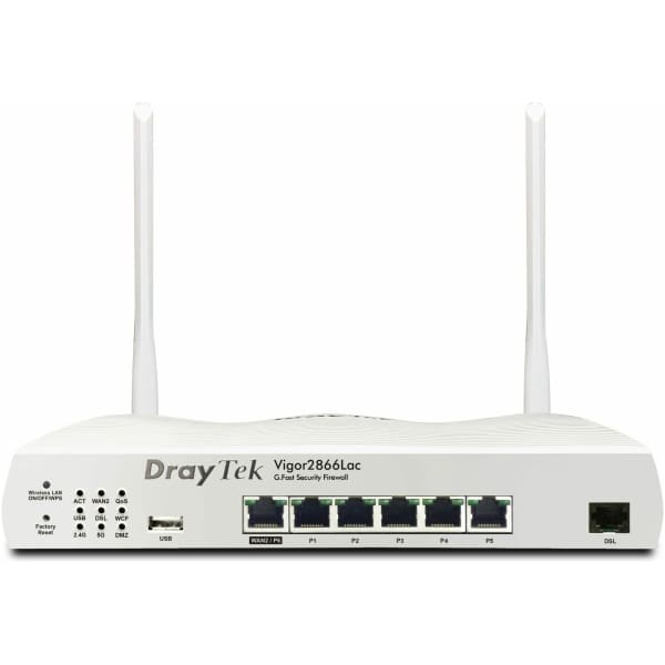 Draytek Vigor 2866Lac wireless router Gigabit Ethernet Dual-band (2.4 GHz / 5 GHz) 4G White