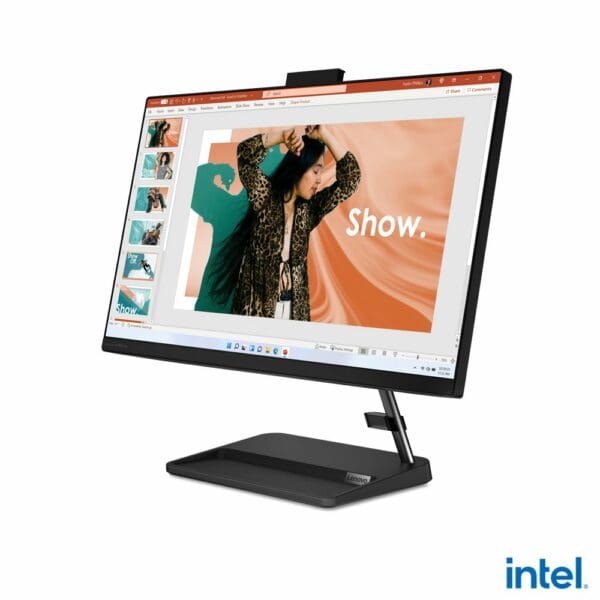Lenovo IdeaCentre AIO 3 24IAP7 Intel® Core™ i5 60.5 cm (23.8") 1920 x 1080 pixels 8 GB DDR4-SDRAM 512 GB SSD All-in-One PC Windows 11 Home Wi-Fi 6 (802.11ax) Black