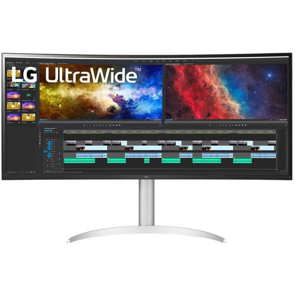 LG 38BQ85C-W computer monitor 95.2 cm (37.5″) 3840 x 1600 pixels Quad HD+ White