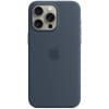 Apple iPhone 15 Pro Max Silicone Case with MagSafe - Blue