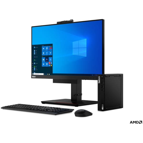 Lenovo ThinkCentre M75q Mini PC AMD Ryzen™ 5 5600GE 8 GB DDR4-SDRAM 256 GB SSD Windows 11 Pro Black
