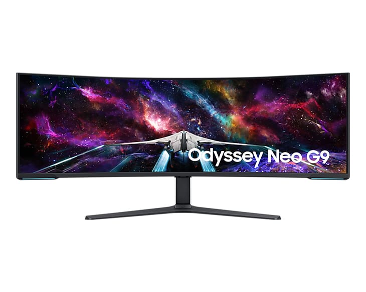 Samsung Odyssey S57CG954NU computer monitor 144.8 cm (57″) 7680 x 2160 pixels 8K Ultra HD QLED Black, White