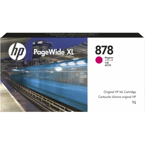 HP 878 1-liter Magenta PageWide XL Ink Cartridge