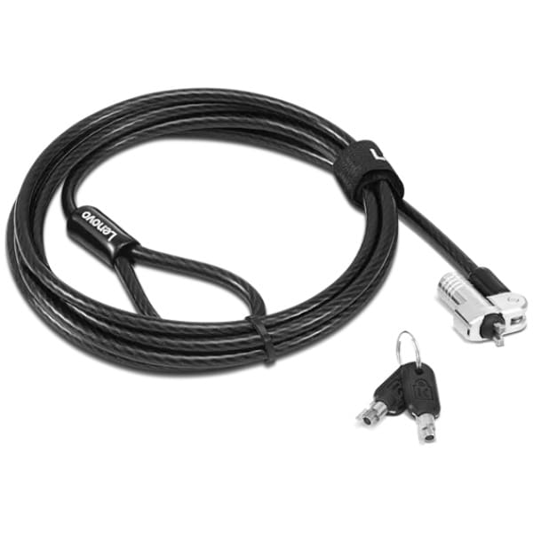 Lenovo NanoSaver cable lock Black 1.8 m
