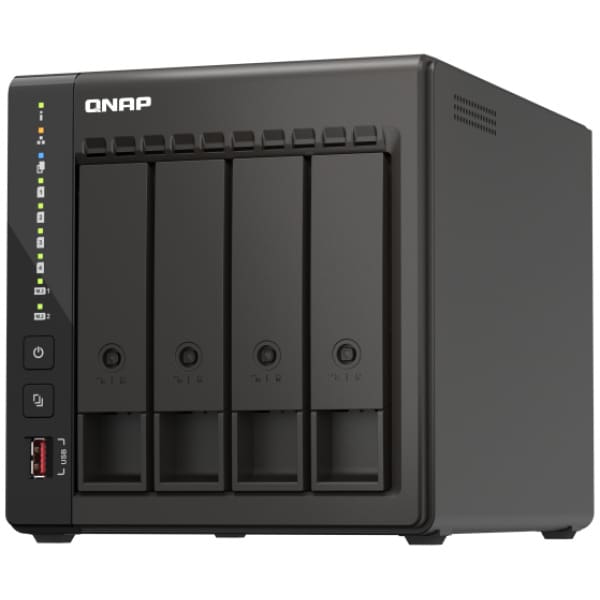 QNAP TS-453E NAS Tower Ethernet LAN Black J6412