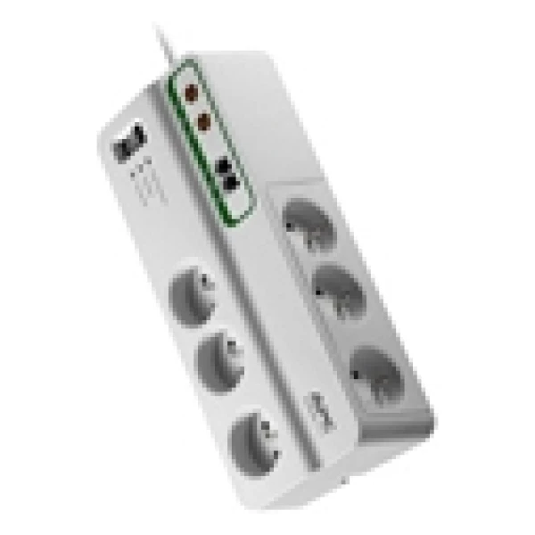 APC PMH63VT-FR surge protector White 6 AC outlet(s) 230 V 3 m