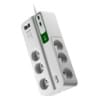 APC PM6U-FR surge protector White 6 AC outlet(s) 230 V 2 m