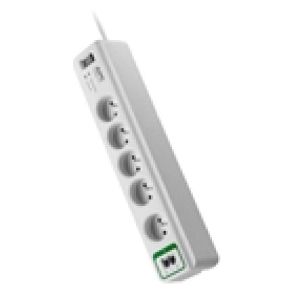 APC PM5T-FR surge protector White 5 AC outlet(s) 230 V 1.83 m
