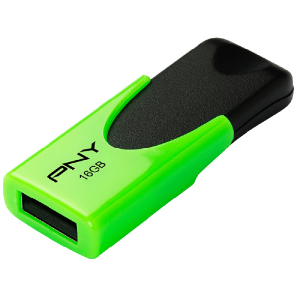 PNY N1 Attaché 16GB USB flash drive USB Type-A 2.0 Green, Black