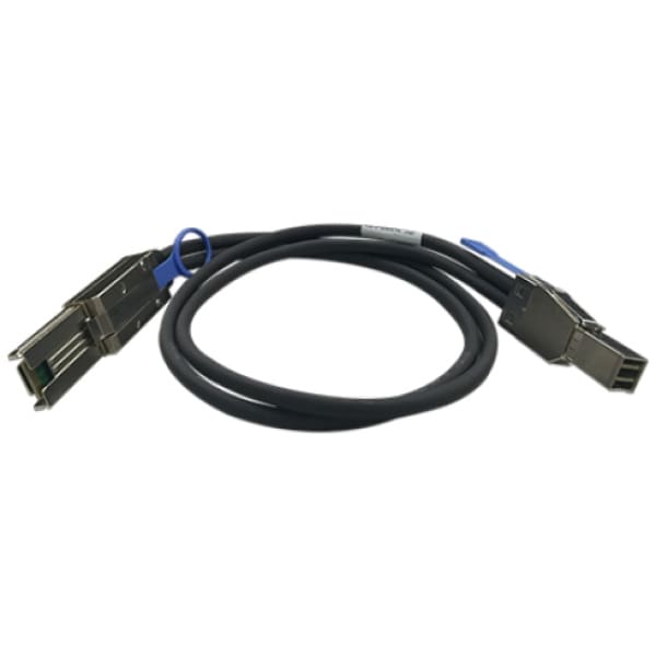 QNAP CAB-SAS30M-8644-8088 Serial Attached SCSI (SAS) cable 1 m Black, Metallic