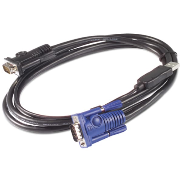APC KVM USB Cable - 25 ft (7.6 m) KVM cable Black
