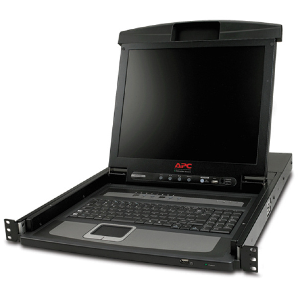 APC AP5808 rack console 43.2 cm (17") Black