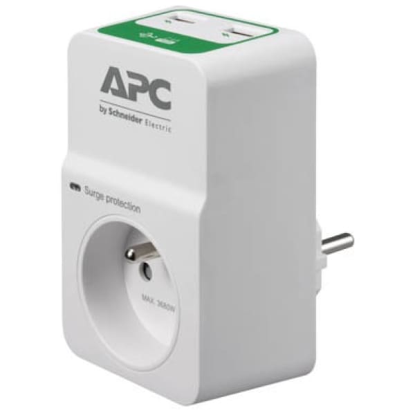 APC PM1WU2-FR surge protector White 1 AC outlet(s) 230 V