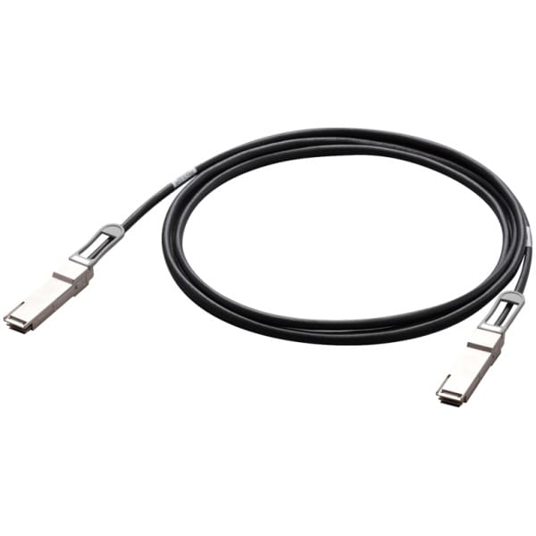 Allied Telesis AT-QSFP28-1CU Serial Attached SCSI (SAS) cable 1 m 25.8 Gbit/s Black, Silver