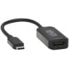 Tripp Lite U444-06N-HDR-B USB-C to HDMI Active Adapter Cable (M/F), 4K 60 Hz, HDR, 4:4:4, DP 1.2 Alt Mode, HDCP 2.2, Black, 6 in. (15.2 cm)