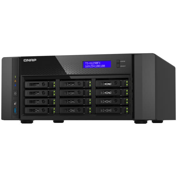 QNAP TS-h1290FX NAS Tower Ethernet LAN Black 7302P