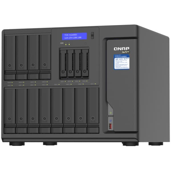 QNAP TVS-h1688X NAS Tower Ethernet LAN Black W-1250