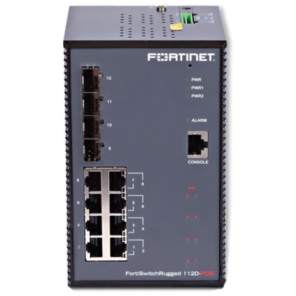 Fortinet Layer 2 ruggedized FortiGate switch controller compatible PoE+ switch with 8 x GE RJ45 ports