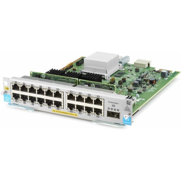 HPE 20-port 10/100/1000BASE-T PoE+ MACsec / 1-port 40GbE QSFP+ v3 zl2 network switch module Gigabit Ethernet