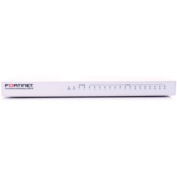Fortinet FortiVoiceGateway GS16, 2x10/100 ports, 16 x FXS voice gateway