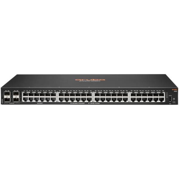 Aruba 6100 48G 4SFP+ Managed L3 Gigabit Ethernet (10/100/1000) 1U Black