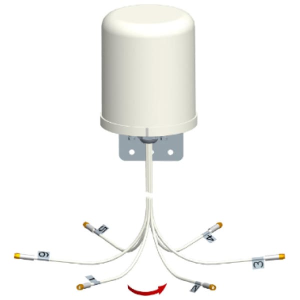 Fortinet 2.4/5GHz 6dBi Wi-Fi Omni Antenna with 6 RPSMA Connector
