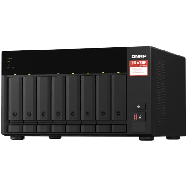 QNAP TS-873A NAS Tower Ethernet LAN Black V1500B
